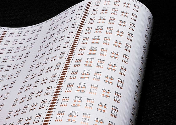 kaufen RGBW FPCB 5050, 30 LEDs/Stück, Größe: 12*504mm, 24V doppelseitige Platine weiße Folie FPCB für LED-Streifen FPCB online manufacture