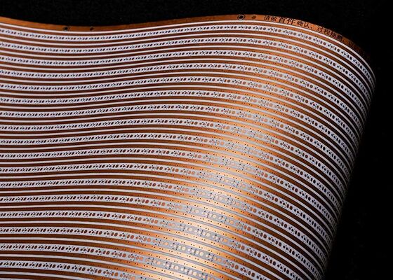 kaufen Maßgeschneiderte 12V Doppelschicht-Weißfilm-Flexplatine für LED-Streifenbeleuchtung online manufacture