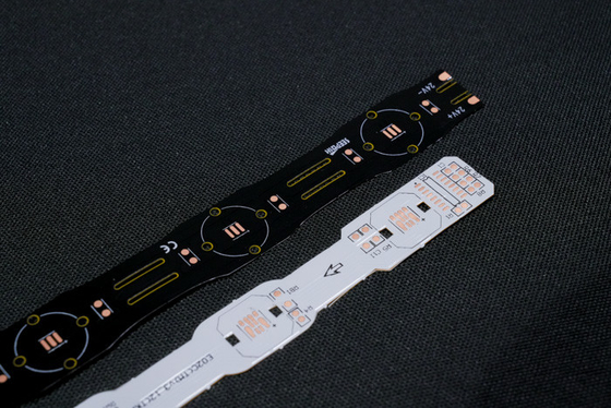 kaufen Farbenfrohe, linsenbestückte, speziell geformte Board-FPC LED-Lichtleiste, doppelseitige FPC flexible Leiterplattenherstellung und -montage, UL E477885, IATF16949, GB/T13485 online manufacture