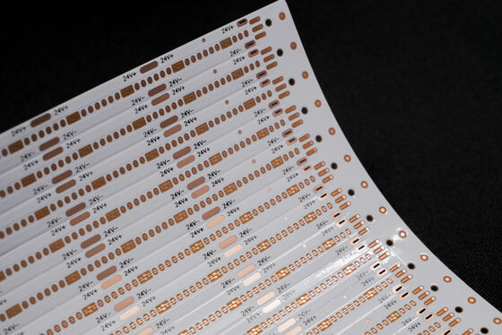 kaufen Doppellagige LED-Streifenplatine mit weißer Folie, OSP-Antioxidans, flexibler, biegeunempfindlicher FPC-Leiterplatte online manufacture