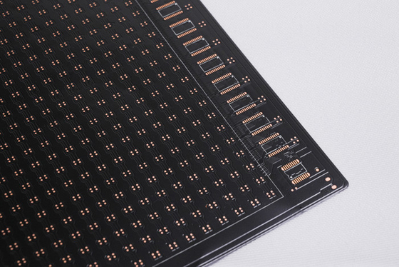 kaufen LED-Anzeigetafel FPCB mit flexiblem gewalztem Kupfer18 für LED-Werbung Doppelschicht-Leiterplatte, doppelseitige schwarze Folie, schwarzer Text, oberflächenvergoldet online manufacture