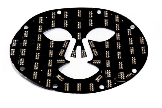 kaufen Customized FPC Flexible Printed Circuit Board mit LED-Leuchten Polyimid-Basismaterial Medizinische Schönheitsindustrie Schönheitsmaske Pastell online manufacture