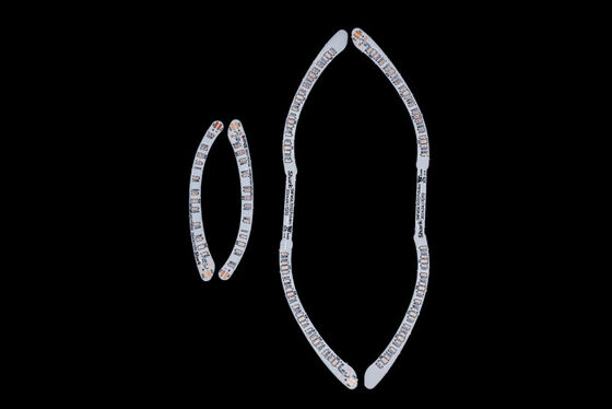 Doppellagige flexible Leiterplatte mit Brandschutzklasse V0 und kundenspezifischen Dienstleistungen für KI-Brillen und LED-Streifen
