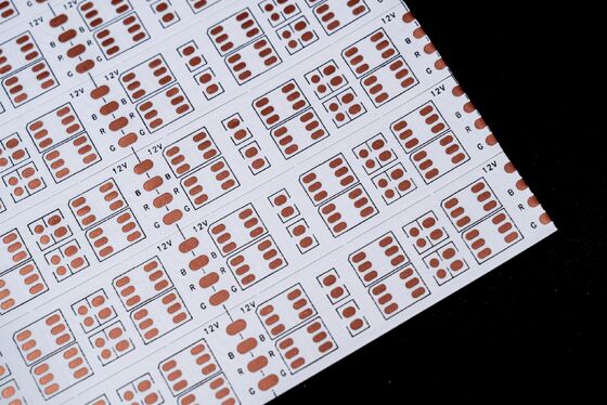 LED 5050RGB für Led-Streifen-Leiterplatte Doppelschicht-LED-Streifen-FPC-Blatt& 240mmx500mm FPCB& 5050 Kupferfolie RGB Doppelreihe